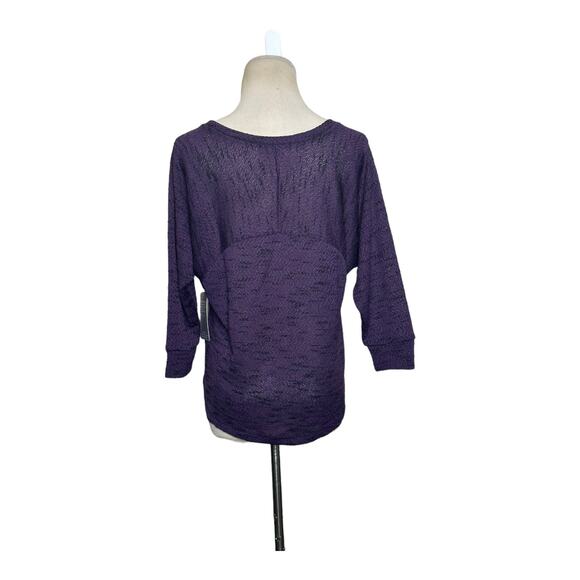 Threads 4 Thought purple short sleeves lightweight sweater size small - Picture 11 of 12